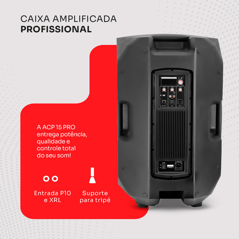 Caixa Amplificada Profissional ACP 15 PRO