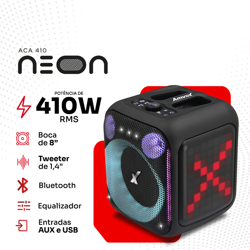 Caixa Amplificada ACA 410 Neon