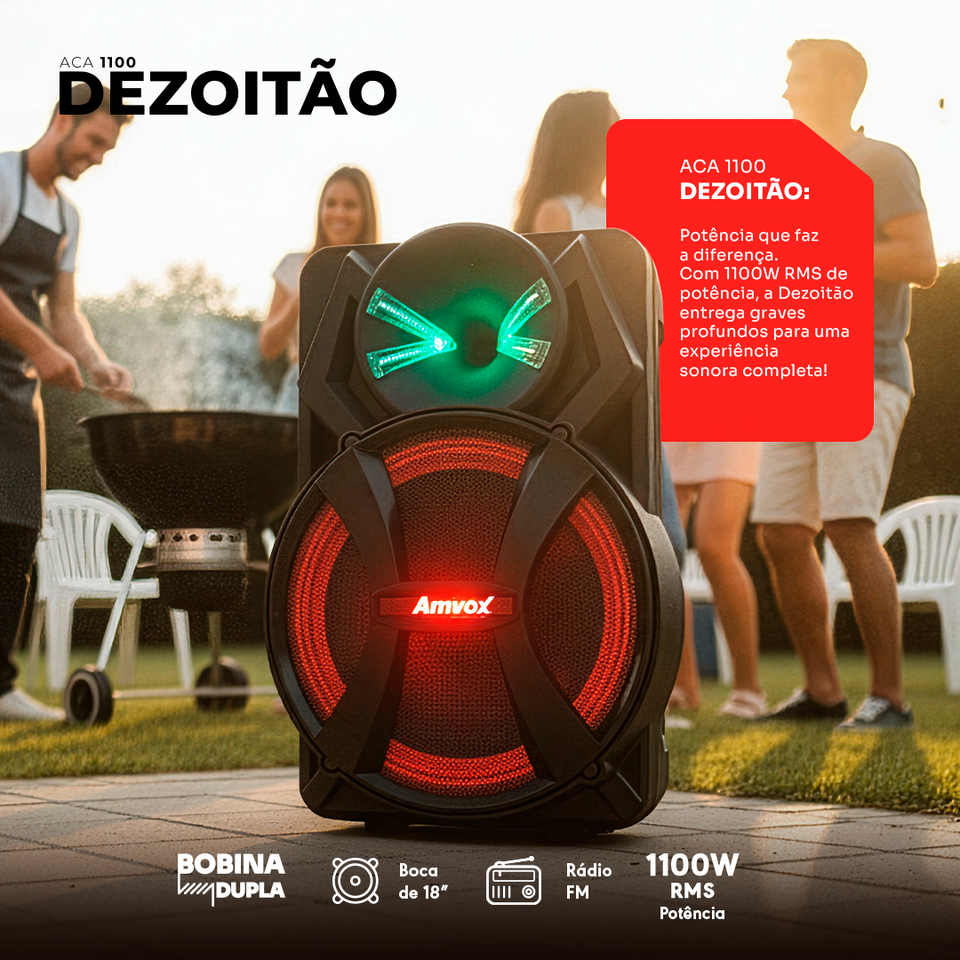Caixa Amplificada ACA 1100 DEZOITÃO
