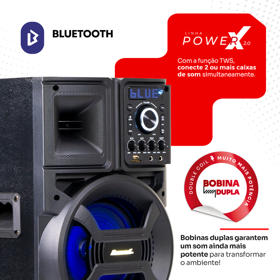 Double 8 Black ACA 1101 Amplified Speaker Box