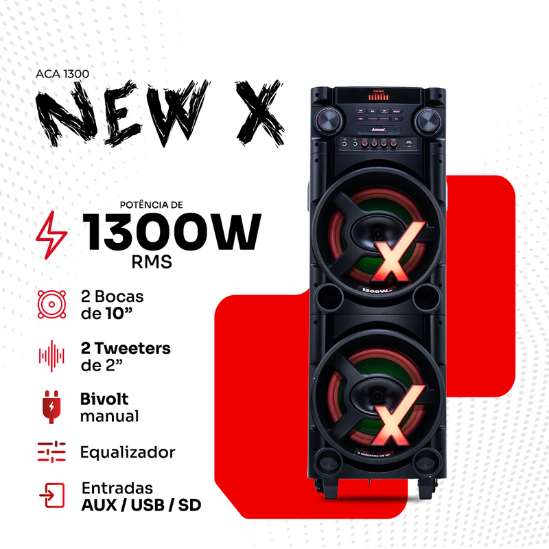 Caixa Amplificada ACA 1300 NewX