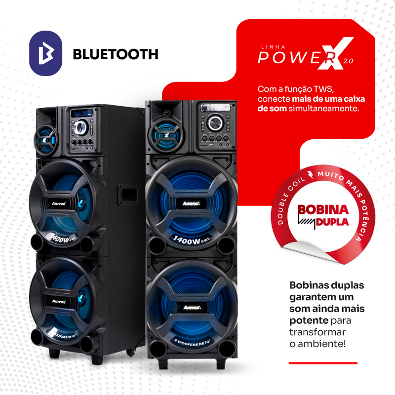 Caixa Amplificada Titan Black ACA 1402