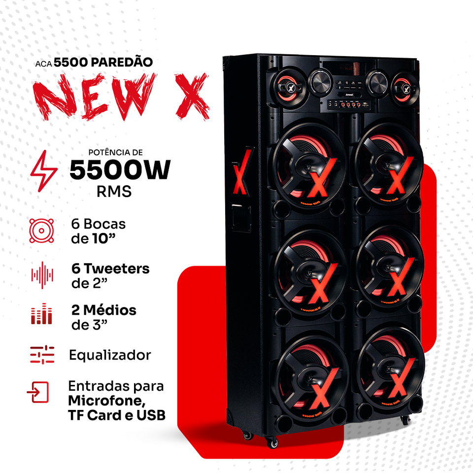 ACA 5500 Paredão NewX 音響塔