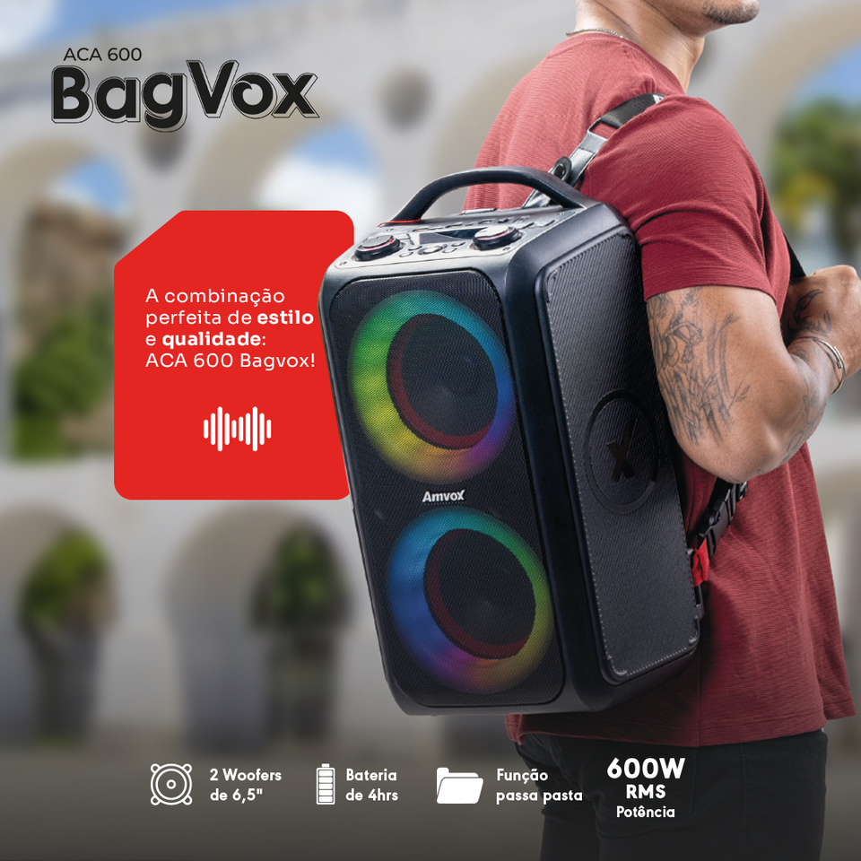 Caixa Amplificada ACA 600 Bagvox