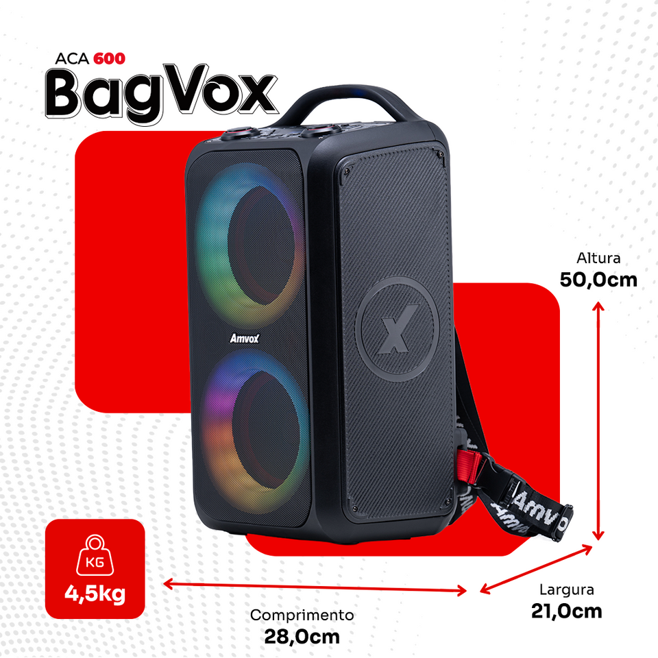 Caixa Amplificada ACA 600 Bagvox