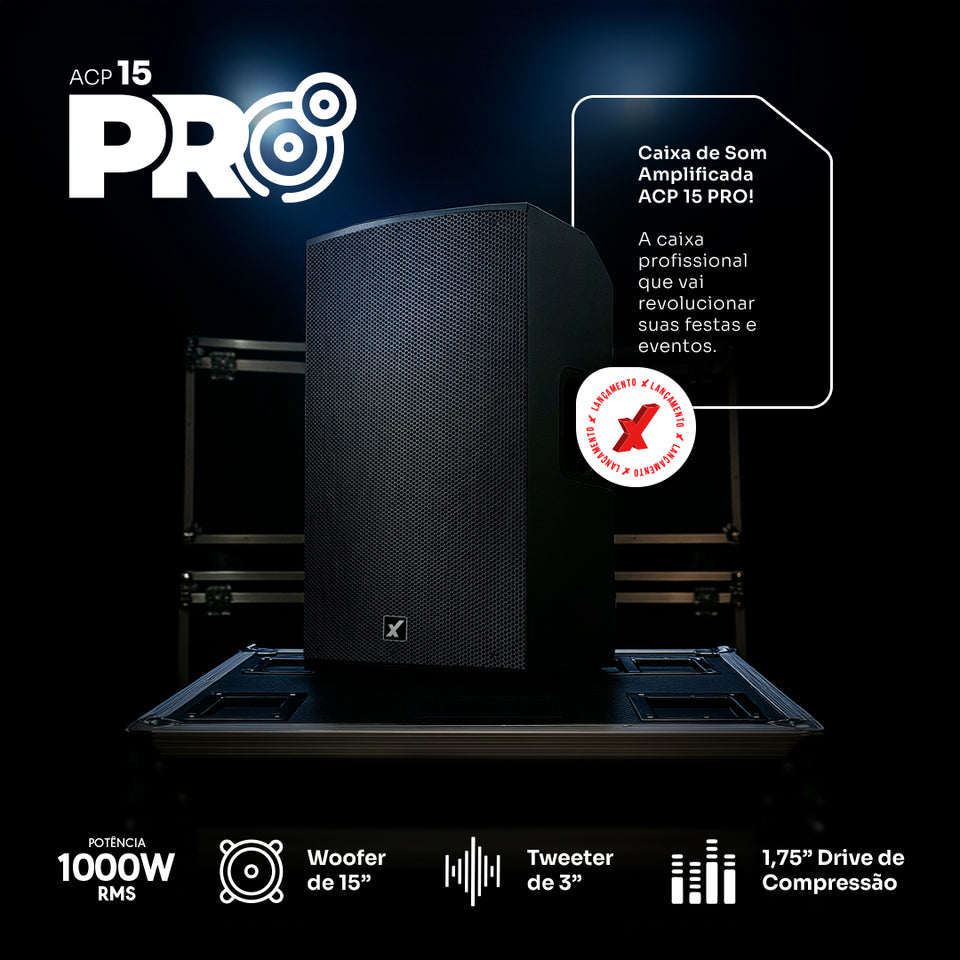 Caixa Amplificada Profissional ACP 15 PRO