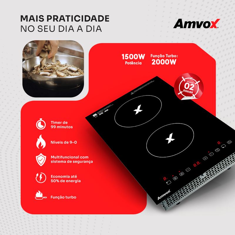 Cooktop por Indução 2 Bocas ACT 204