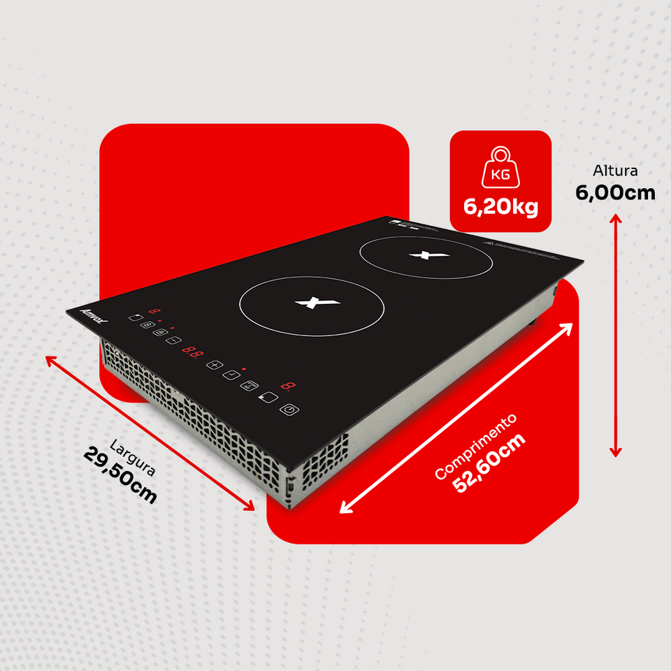 Cooktop por Indução 2 Bocas ACT 204