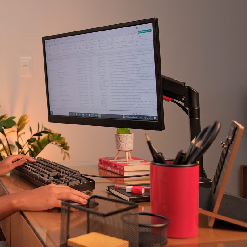 Suporte De Monitor Braço Único ASM 08A