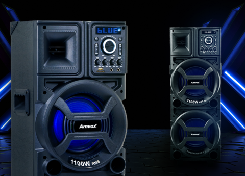 Lançamento Duplo 8 Black AMVOX: Tenha uma experiência sonora!